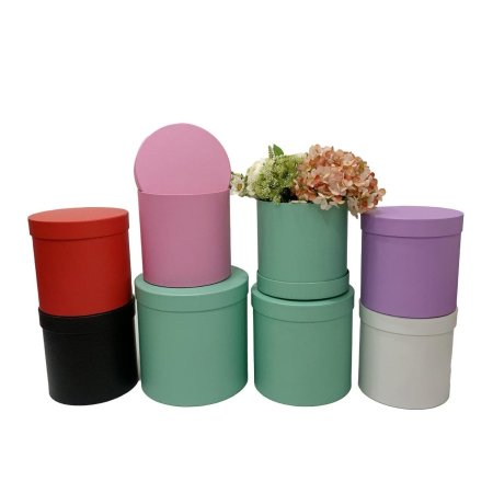 صندوق اصطواني ثلاث قطع حجم صغير